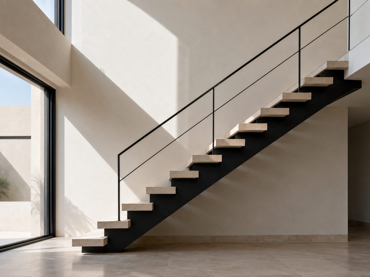Floating staircase