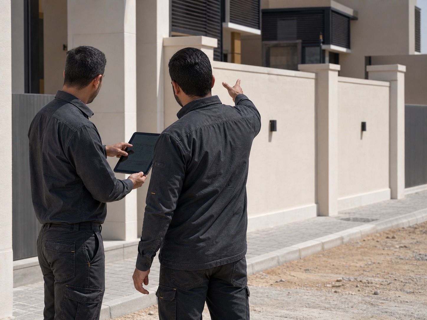 Consultation — discussing options on site